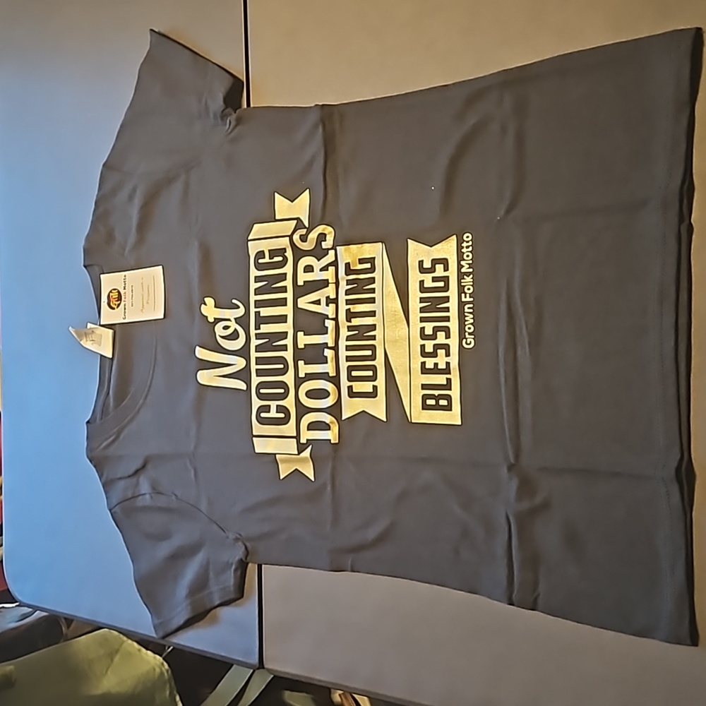 Women's Inspirational "Not Counting Dollars Counting Blessings" T-shirt
